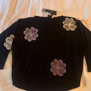 black floral sweater never worn